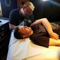 Paul Ratliff @ Battleground Tattoo. Paul Ratliff @ Battleground Tattoo.