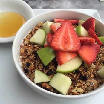 Four Cafe - Organic yogurt (with some granola and fruit) - New American Near Me - Los Angeles, California Four Cafe - Organic yogurt (with some granola and fruit) - New American Near Me - Los Angeles, California