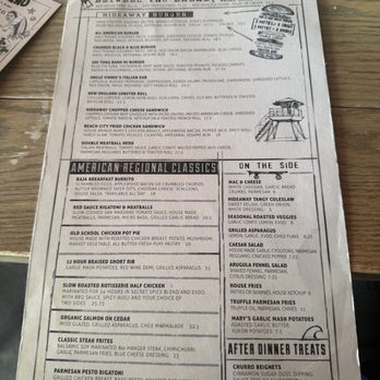 Hideaway - Menus - American Near Me - San Diego, California Hideaway - Menus - American Near Me - San Diego, California