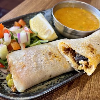 Mother India's Café - Spicy Keema Dosa - Indian Near Me - Glasgow, GLG Mother India's Café - Spicy Keema Dosa - Indian Near Me - Glasgow, GLG