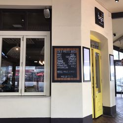 Fresh juices, cool place