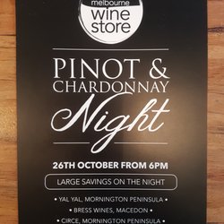 The Melbourne Wine Store - Please join us for this free tasting October 26th from 6pm