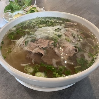 Booboo Pho - Steak/brisket pho - as served. - Vietnamese Near Me - Montgomery Village, Maryland