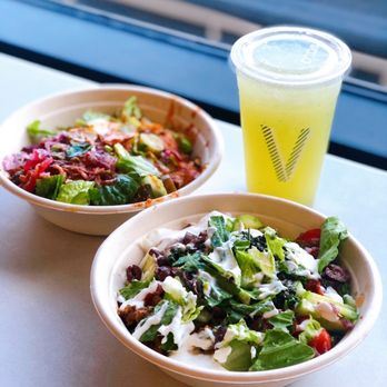 CAVA - Build Your Own Bowl + Cucumber Mint Lime - Mediterranean Near Me - Los Angeles, California