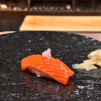 Bar Sawa - Hickory smoked ocean trout with pickled shallot and sesame - Sushi Bars Near Me - Los Angeles, California Bar Sawa - Hickory smoked ocean trout with pickled shallot and sesame - Sushi Bars Near Me - Los Angeles, California