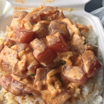 Ono Seafood - #7 Spicy Ahi.  I could have eaten twice as much.  It was that good.  1-10 spicy scale a 4 - Seafood Near Me - Honolulu, Hawaii