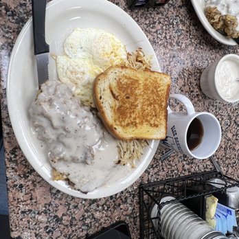 Blue Bonnet Cafe - Hand - Battered oz . Chicken Fried Steak and Two Eggs - Desserts Near Me - Marble Falls, Texas Blue Bonnet Cafe - Hand - Battered oz . Chicken Fried Steak and Two Eggs - Desserts Near Me - Marble Falls, Texas