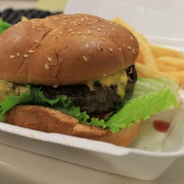 Cafe Blue Burger (Literally) -- GREAT TASTE, but a little too spicy. Cafe Blue Burger (Literally) -- GREAT TASTE, but a little too spicy.