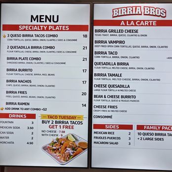 Birria Bros Tacos - Updated prices - Food Trucks Near Me - Las Vegas, Nevada