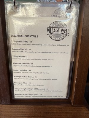Menu photo 1 The Village Well Reno, NV