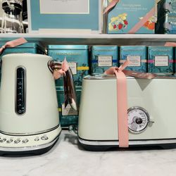 Williams-Sonoma - Breville Luxe Duo Toaster & Kettle in Sage