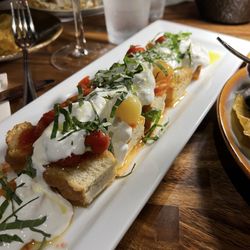 The Bar Next Door - The burrata cheese plate was exceptional with fresh cheese, tomato's, and more!