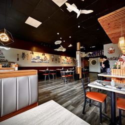 Atmosphere is trendy and clean