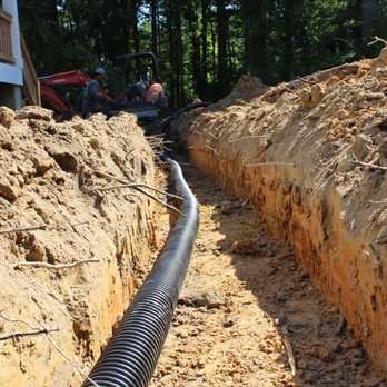 MATEM Landscaping and Construction - a trench being built - Landscaping Near Me - Raleigh, North Carolina