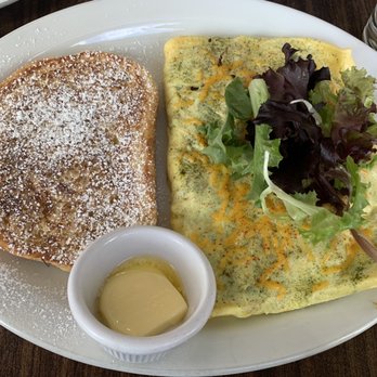 Cheeky Cafe - Garden omelette with included French toast side - Asian Fusion Near Me - Seattle, Washington