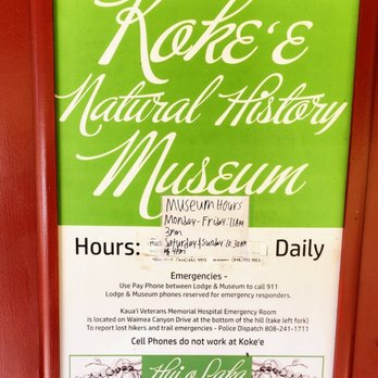Koke'e Natural History Museum - Koke'e Natural History Museum hours January 2023 - Museums Near Me - Kekaha, Hawaii