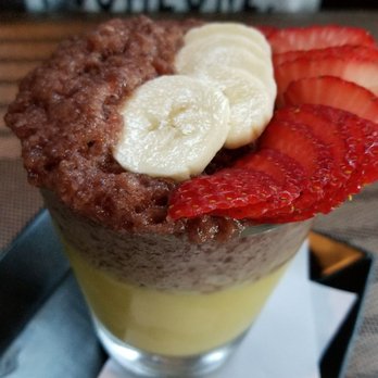 Leichi - Acai berry mousse with Patna cotta. Wife's dessert. - Japanese Near Me - Santa Clara, California