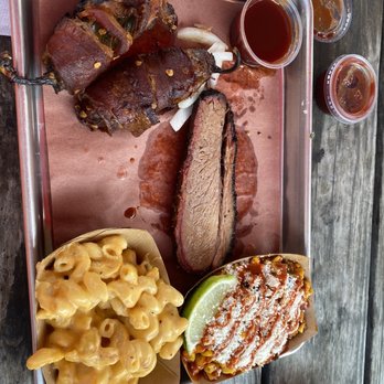 Hurtado Barbecue - Texas twinkies, mac n cheese and elote corn. - Barbeque Near Me - Arlington, Texas