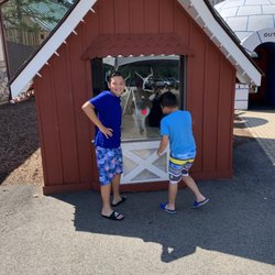 Santa's Village - You can say hi and bye to Rudolph at the park entrance. You never know what he will say...