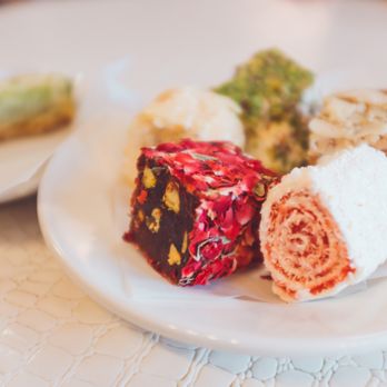 Damask Rose Coffee - a plate of desserts - Coffee & Tea Near Me - Oakland, California