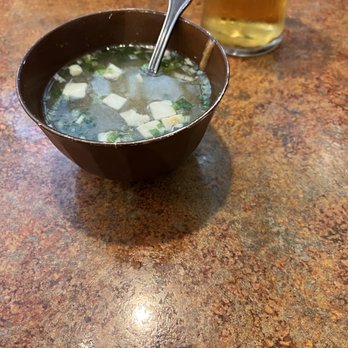 On the Bridge - Miso Soup  Asahi beer. - Japanese Curry Near Me - San Francisco, California