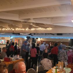 Line Dancing to the music of the band...