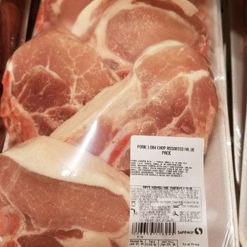 Safeway - Pork chops on sale only $.88 cents a pound... this whole pack only 4.78  Woohoo - Grocery Near Me - Fair Oaks, California