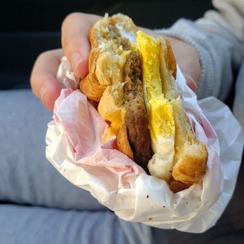 Dunkin' - Th3 sandwich that was supposed to have no cheese - Donuts Near Me - New London, Connecticut Dunkin' - Th3 sandwich that was supposed to have no cheese - Donuts Near Me - New London, Connecticut