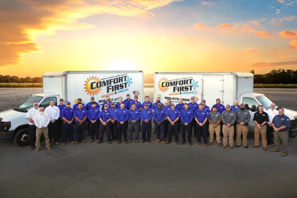 Comfort First Heating and Cooling Logo