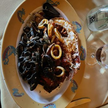 Marcellino Ristorante - Squid in pasta with seafood - Italian Near Me - Scottsdale, Arizona Marcellino Ristorante - Squid in pasta with seafood - Italian Near Me - Scottsdale, Arizona