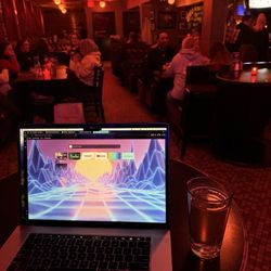 Lucky's Lounge - Me working