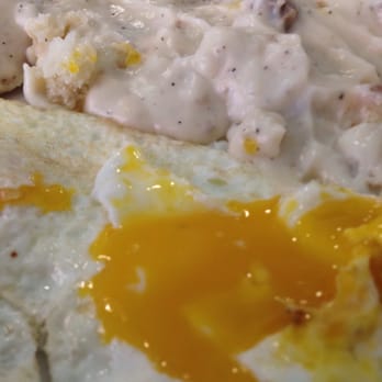 Stav's Diner - Grilled biscuits with sausage gravy and eggs. #Upclosesavor - Breakfast & Brunch Near Me - Columbus, Ohio Stav's Diner - Grilled biscuits with sausage gravy and eggs. #Upclosesavor - Breakfast & Brunch Near Me - Columbus, Ohio
