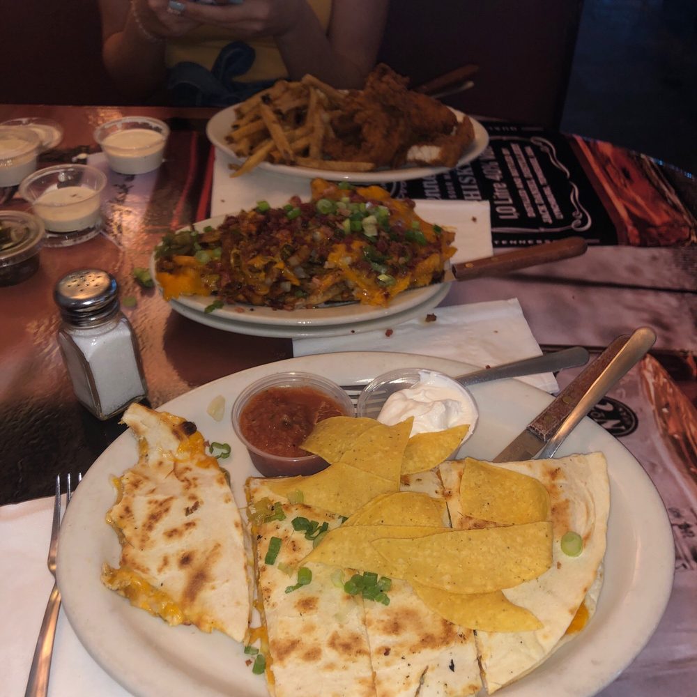 Brook Restaurant & Bar - chicken fajita quesadilla, loaded fries, and spicy chicken tenders are a go! highly recommend to everyone and anyone who likes good eats!! - American Near Me - Tulsa, Oklahoma Brook Restaurant & Bar - chicken fajita quesadilla, loaded fries, and spicy chicken tenders are a go! highly recommend to everyone and anyone who likes good eats!! - American Near Me - Tulsa, Oklahoma