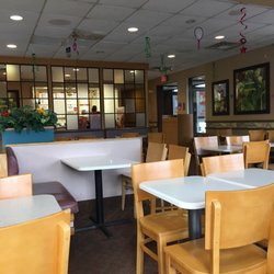 Wendy's - Dining room with leaking roof at Wendy's in Sterling.