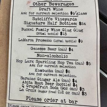 WildEdge Brewing Collective and Coffee - Menu 8/18/23 - Breweries Near Me - Cortez, Colorado