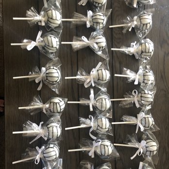 Sweet D'oh Bakery - Volleyball Cake Pops! - Cupcakes Near Me Sweet D'oh Bakery - Volleyball Cake Pops! - Cupcakes Near Me