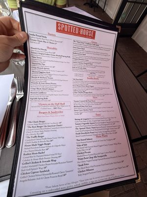 Menu photo 1 Spotted Horse Tavern Westport, CT Menu photo 1 Spotted Horse Tavern Westport, CT