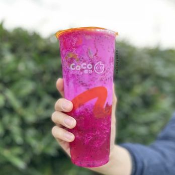 CoCo Fresh Tea & Juice - Passion Dragon Fruit with Honey Jelly - Bubble Tea Near Me - Richmond, British Columbia CoCo Fresh Tea & Juice - Passion Dragon Fruit with Honey Jelly - Bubble Tea Near Me - Richmond, British Columbia