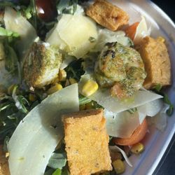 Cafe del Sol - Caesar salad with pesto SHRIMP PESTO