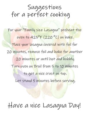 Lasagna Today by null