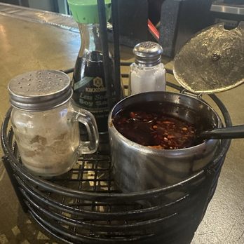 Cafe Wang - Condiment caddy - Dim Sum Near Me - La Verne, California