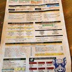 Mary's Southern Grill - Breakfast menu.
