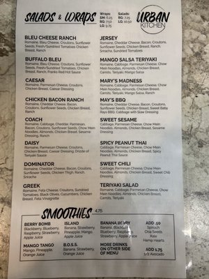 Menu photo 1 Urban Kitchen Cottage Grove, OR