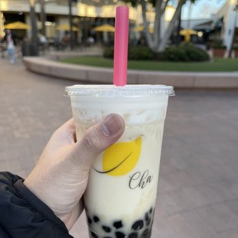 Cha For Tea - Honey Green Milk Tea (Large) - Coffee & Tea Near Me - Irvine, California Cha For Tea - Honey Green Milk Tea (Large) - Coffee & Tea Near Me - Irvine, California