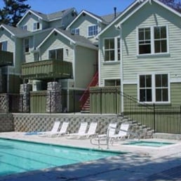 Bay Tree Apartments over the pool.