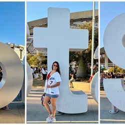 SoFi Stadium - Created my own BTS photo experience using the SoFi stadium letters!