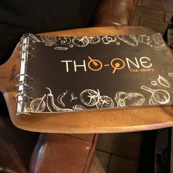Tho One Thai Eatery - Their unique menu attached to a chopping board. - Thai Near Me - La Verne, California Tho One Thai Eatery - Their unique menu attached to a chopping board. - Thai Near Me - La Verne, California