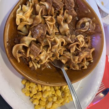 Johnny J's Diner - Dinner special beef tips and corn. - American Near Me - Casper, Wyoming Johnny J's Diner - Dinner special beef tips and corn. - American Near Me - Casper, Wyoming