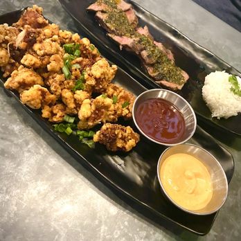 2nd Language - Japanese fried chicken and steak with Asian chimichurri - Ramen Near Me - Evansville, Indiana