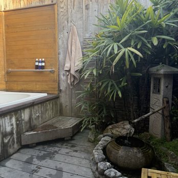 Well Within Spa - Onsen Retreat Room has a nice shower, indoor/outdoor space, relaxing waterfall, sauna and tub. - Massage Near Me - Santa Cruz, California Well Within Spa - Onsen Retreat Room has a nice shower, indoor/outdoor space, relaxing waterfall, sauna and tub. - Massage Near Me - Santa Cruz, California